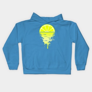 Lemon 80s Sunset Kids Hoodie